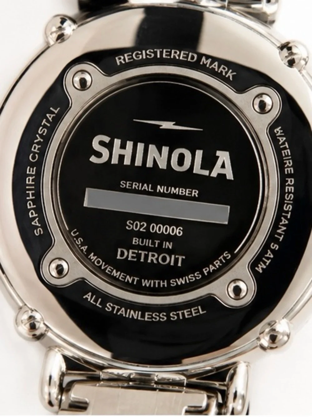 Shinola Birdy 36mm White Dial Stainless Steel Watch Box Papers New Battery